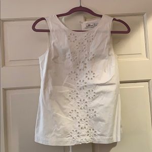 Vineyard Vines white cutout top